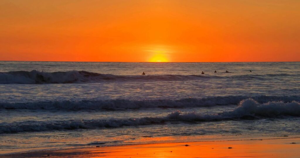 sunset in brasilito costa rica