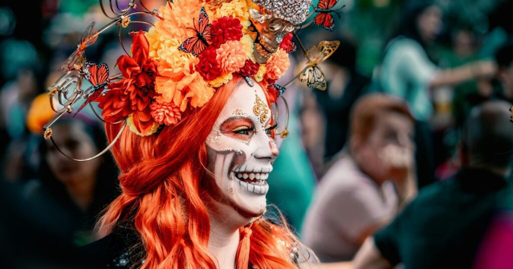 colorful day of the dead celebration in costa rica