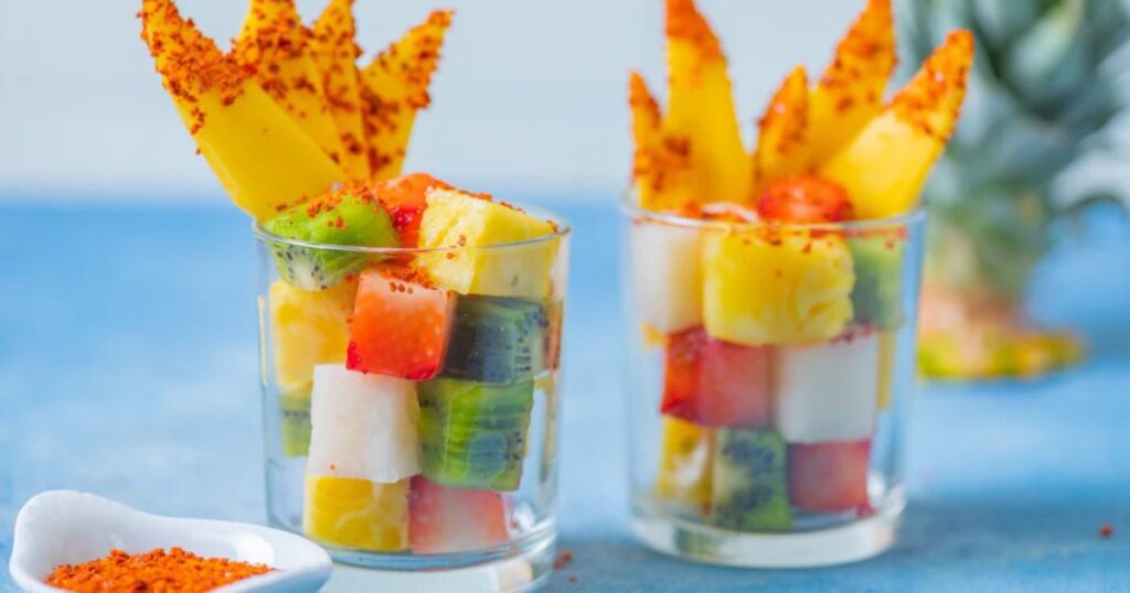 fresh tropical fruit cups