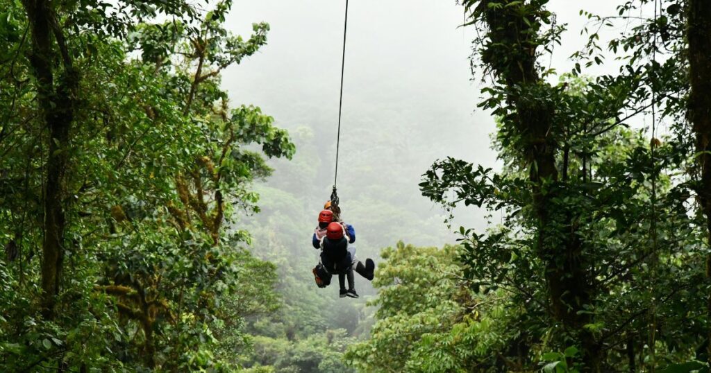 ziplining adventure in curubande costa rica